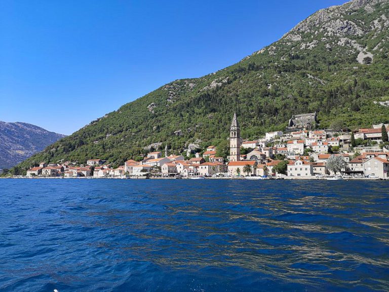perast view from afar