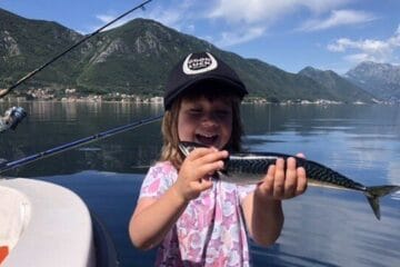 Fishing for kids - Lara with a mackerel - HERO image