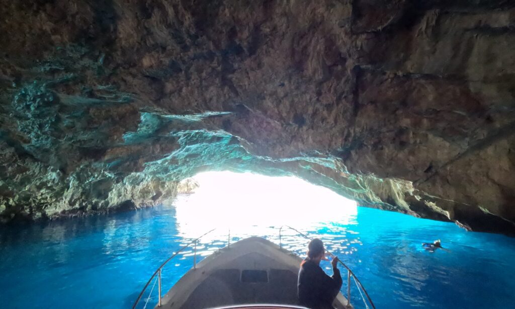 Dance of Light The Blue Cave Montenegro - view of the interior