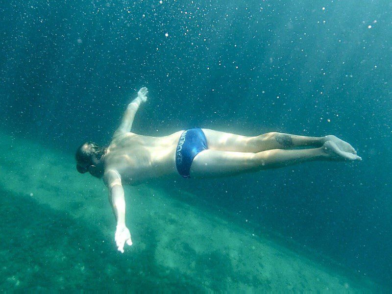 Kotor snorkeling - under the sea exploration of a ship wreck