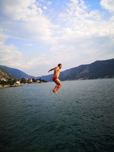 cliff jumping at galebova stijena