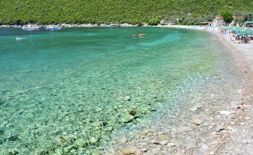 Žanjice beach in Luštica